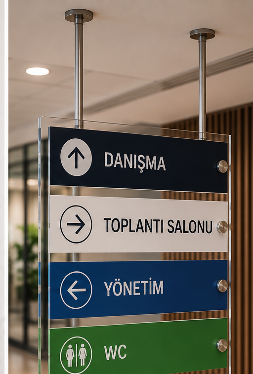 Baskılı pleksi yönlendirme paneli pleksi baskı çözümleri