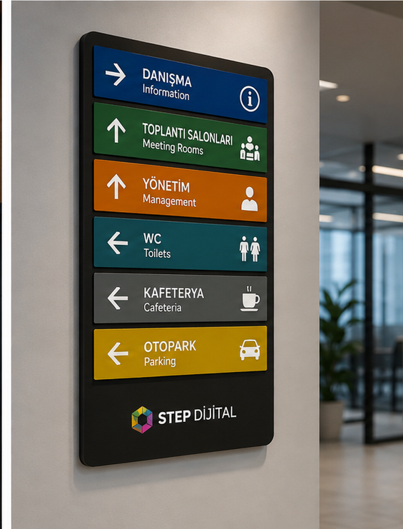 Yönlendirme paneli reklam ve tabela çözümleri