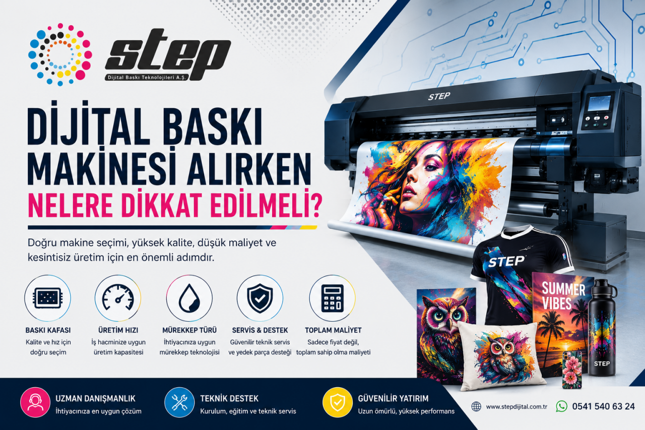Dijital Baskı Makinesi Alırken Nelere Dikkat Edilmeli? 2026 Rehberi