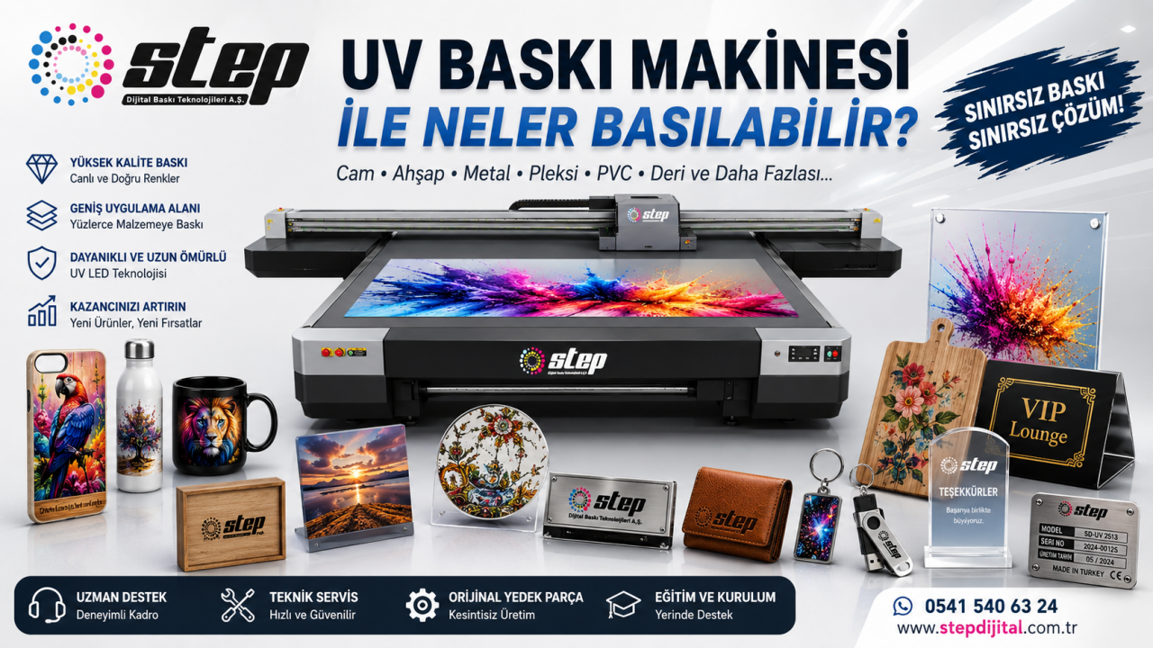 UV Baskı Makinesi ile Neler Basılabilir? 2026 Rehberi