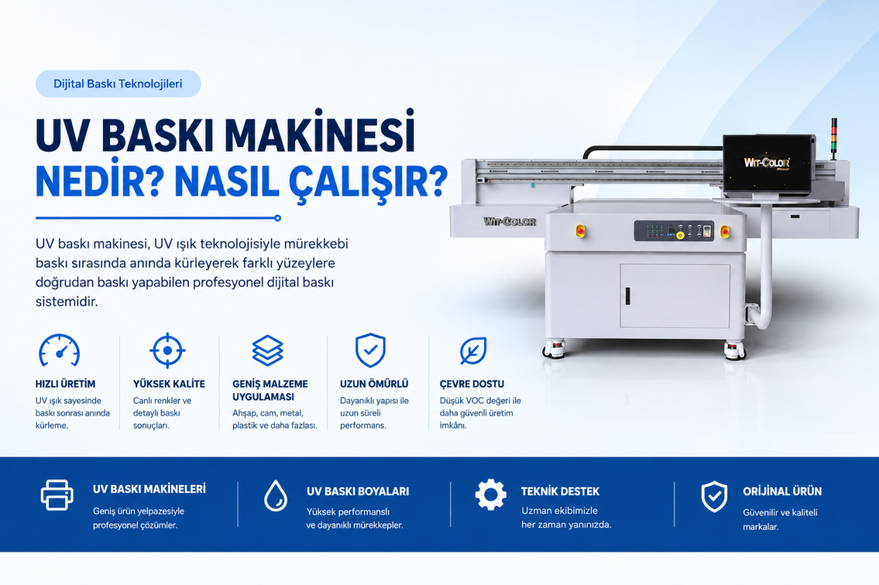 UV Baskı Makinesi Nedir? Nasıl Çalışır?