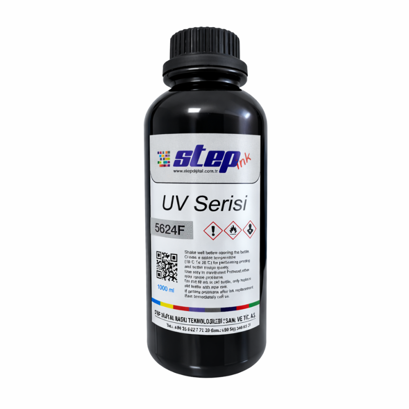 UV Baskı Boyası 5624 F Esnek Ricoh G5/G6 - Konica Black